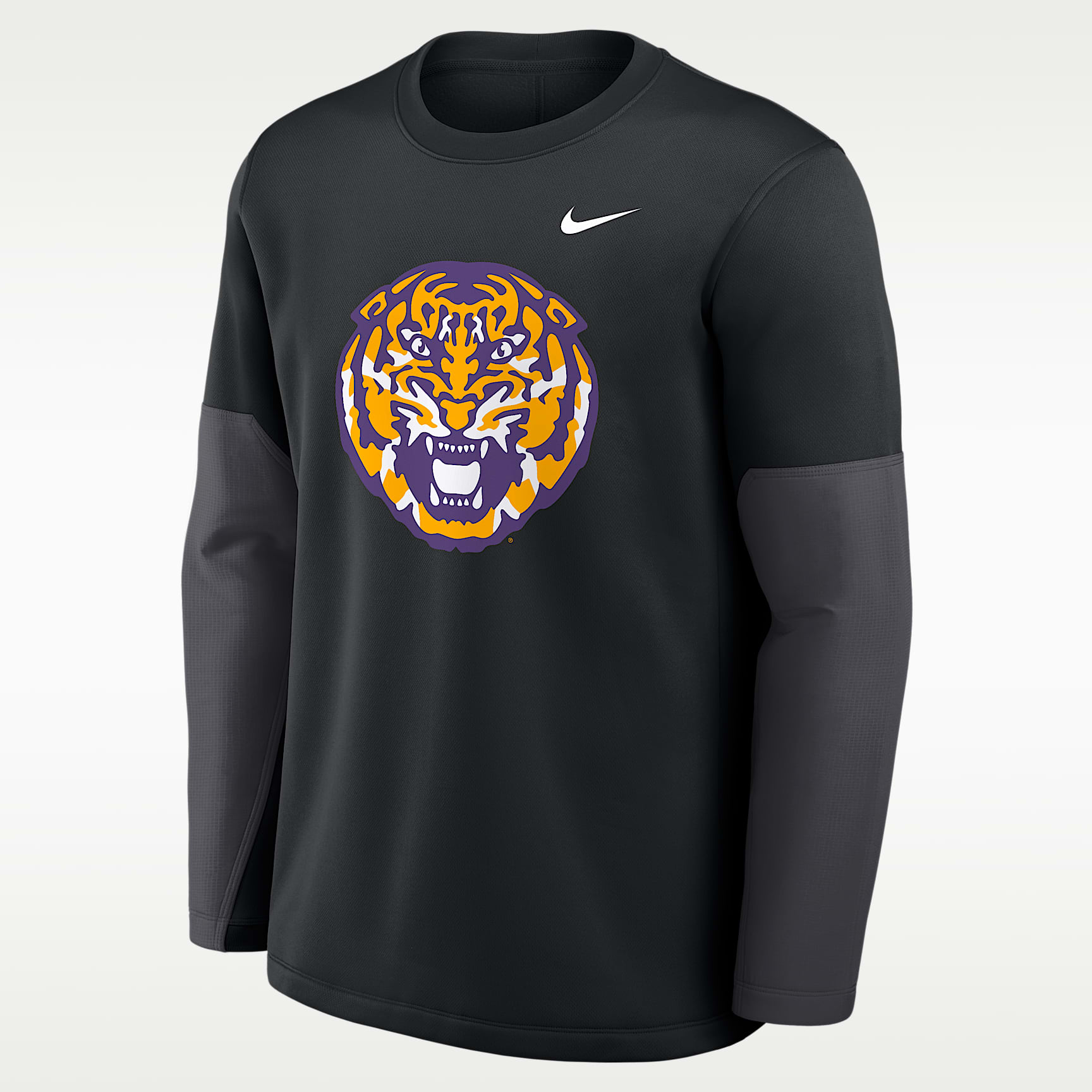 LSU Sideline Coach Men's Nike Therma-FIT College Long-Sleeve T